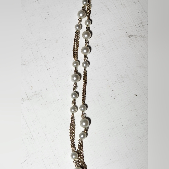 Vintage Faux Pearl Single Strand Necklace 25.5" - Picture 4 of 7